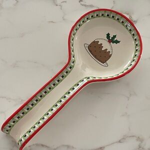 Cath Kidston White Ceramic Spoon Rest